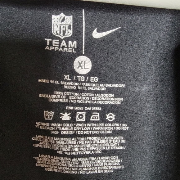 NIKE NFL EAGLES Origins Varsity Jacket Unisex XL Black Cotton Logo Pride Rare - Picture 12 of 15